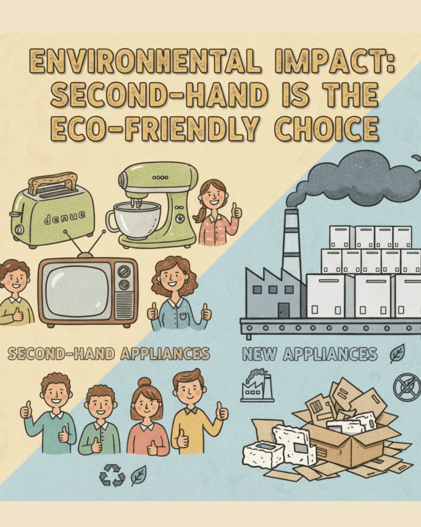 Second-Hand vs New Appliances environmenta impact